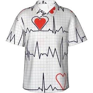 Zorin Camicia Hawaiana Da Uomo Funky Calling Nurses Heart Beat Casual