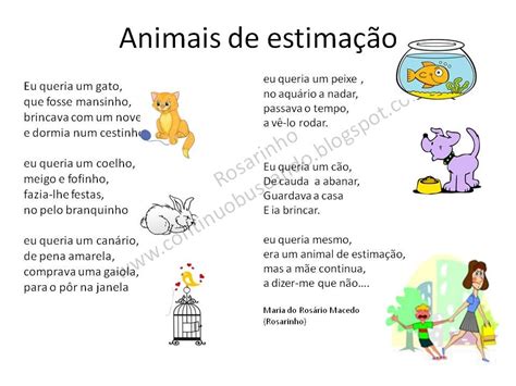 Poesia Animais De Estimação