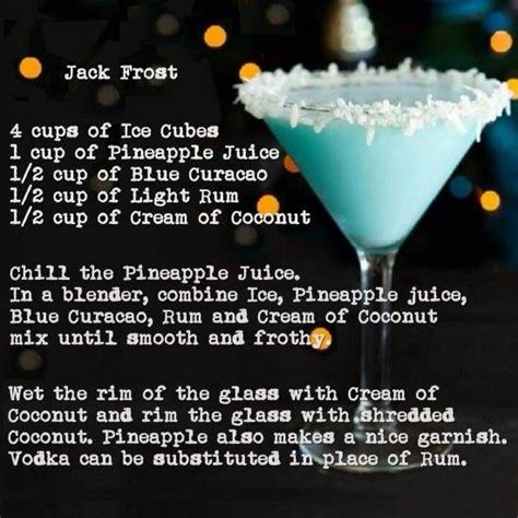 Jack frost is most often portrayed as a spritely character, and depending on where you look, he's either a hero or a villain. Jack Frost | Alcohol recipes, Winter drinks alcoholic ...