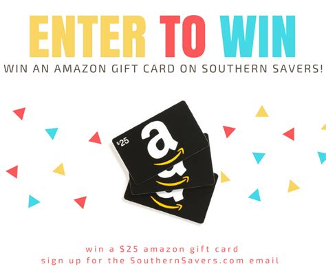 Amazon T Card Giveaway 10 Winners Southern Savers