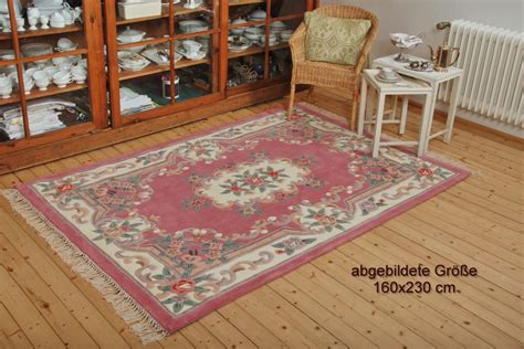 Ebay läufer teppich samt rose altrosa 80x300 cm. Aubusson Teppich in rose, ein prachtvolles Rankenmotiv | eBay
