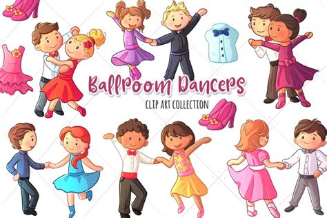 Ballroom Dancers Clip Art Collection 551652 Illustrations Design