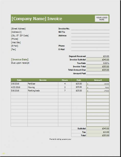 Thinking about a comprehensive budget can be an overwhelming proposition. 15 Fresh Sample Lawn Care Invoice | Free Invoice Template ...