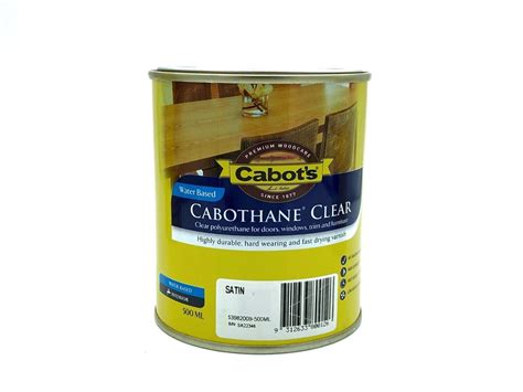 Cabots Cabothane Clear Water Based Polyurethane Satin Ebay