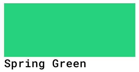 Spring Green Color Codes The Hex Rgb And Cmyk Values That You Need