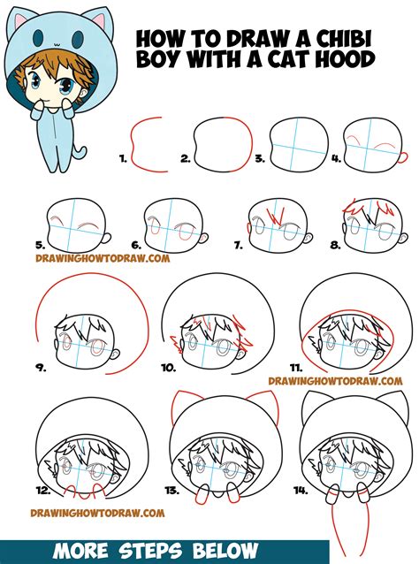 And today this category will be supplemented with a new drawing lesson in which the team of drawingforall will show you how to draw a cute chibi easy. How to Draw a Chibi Boy with Hood On - Drawing Cute Chibi ...