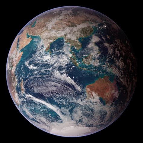 The Reel Foto Earth From Space Nasas Blue Marble East