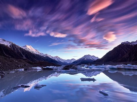 Tasman Lake New Zealands Glacial Sunrise Paul Reiffer