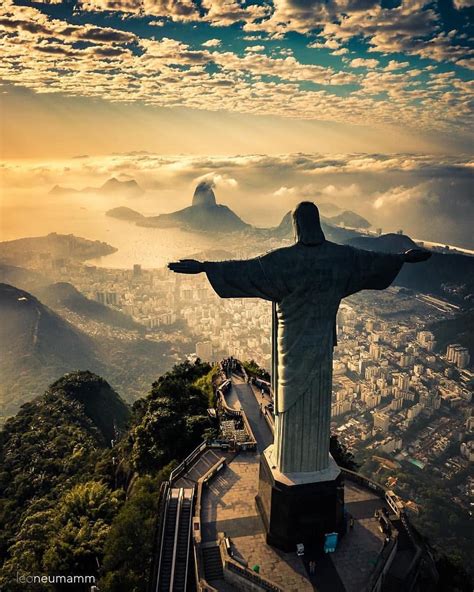 Christ The Redeemer View Rio De Janeiro Brazil Photo By Leoneumamm
