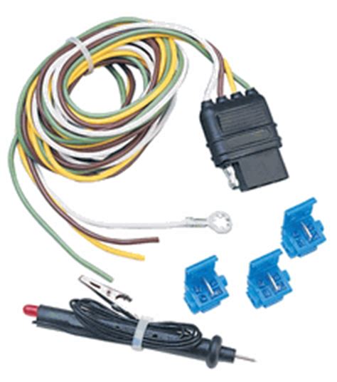 Includes guides for 7 pin, 6pin, 5 pin, 12 pin, 13 pin, pin and heavy duty round plugs and sockets. Universal Trailer Wiring Kit for Vehicles with Common Bulb Turn Signals & Brake Lights