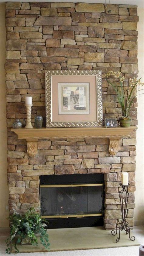 50 Attractive Stone Veneer Wall Design Ideas Faux Stone Fireplaces