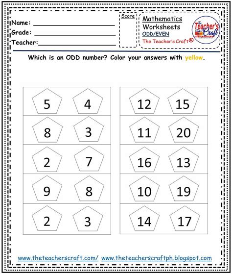 Even And Odd Numbers Worksheets Worksheetscity