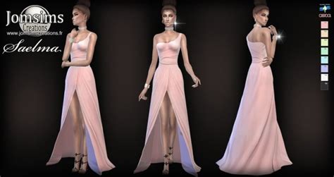 Saelma Dress At Jomsims Creations Sims 4 Updates