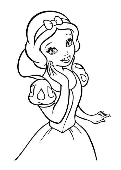Snow White Coloring Page Princess Coloring Pages Snow White Coloring