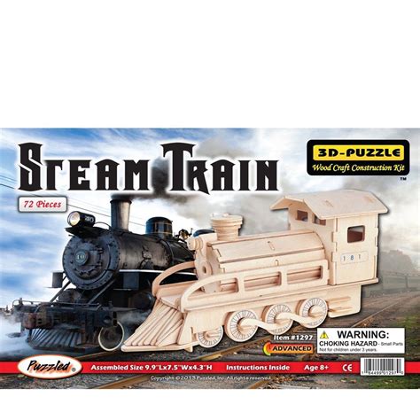 Steam Train 3d Wooden Puzzle United Art And Education