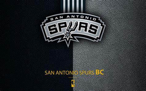 Download Wallpapers San Antonio Spurs 4k Logo Basketball Club Nba