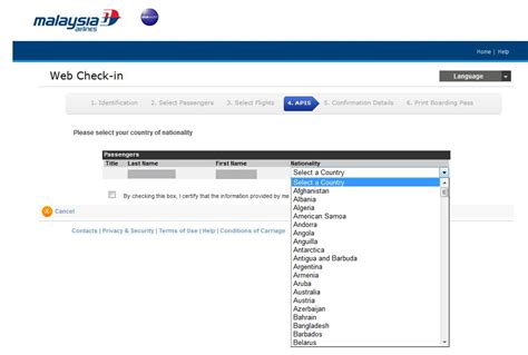 Guests can check in for outgoing and return flights separately as early as 7 days (24 hours for code share) to scheduled departure date and up to one hour before scheduled departure time. Jom Web Check-in @Malaysia Airlines