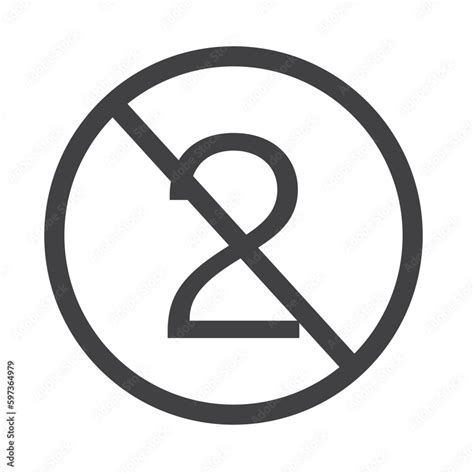 Do Not Reuse Icon In Black Color Single Use Only Symbol Stock Vector Adobe Stock