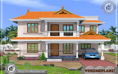 4 bedroom house plans are very popular in all design styles and a wide range of home sizes. South Indian House Design with Traditional Kerala Style ...