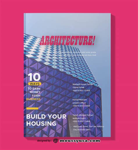 3 Architecture Magazine Template In Psd Mous Syusa