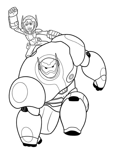 Big Hero 6 Coloring Pages Print And