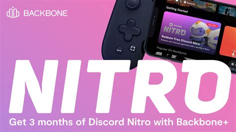 New Backbone Perk 3 Months Of Discord Nitro Backbone 블로그