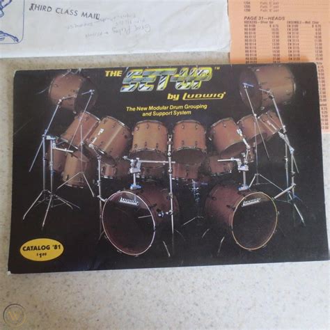 Original 1981 Ludwig Drums Catalog The Set Up 35 Pages Wprice List