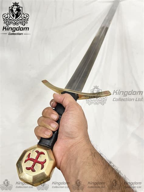Medieval Crusader Knights Sword Templar Knight Sword Brass Etsy