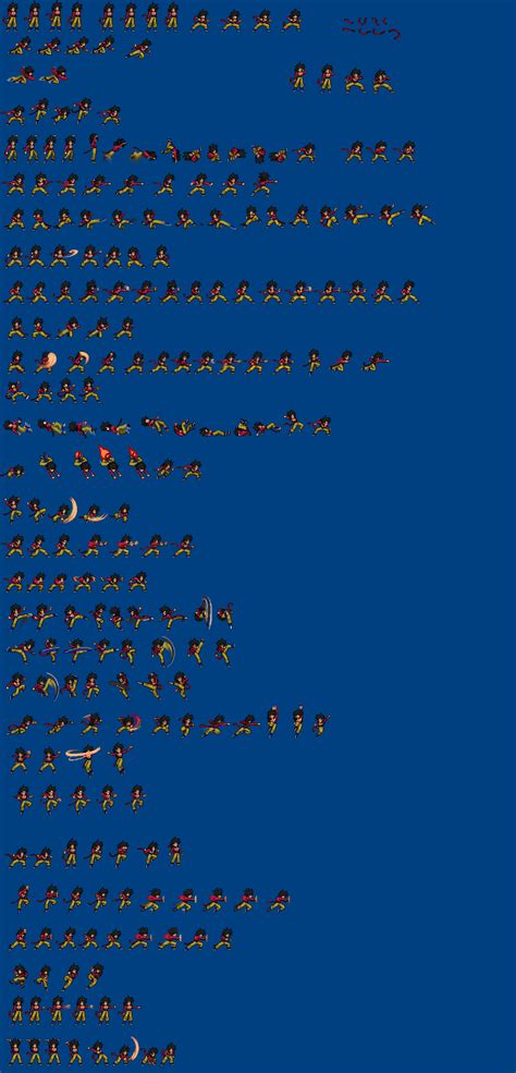 Expanded Ssj4 Goku Jus Sprite Sheet By Icton On Deviantart