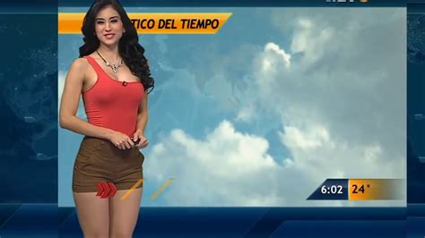 Naile Lopez Weather Presenter From Mexico Youtube