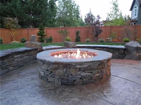 It has been converted to propane. firepit | Gas fire pits outdoor, Backyard fire, Stone fire pit