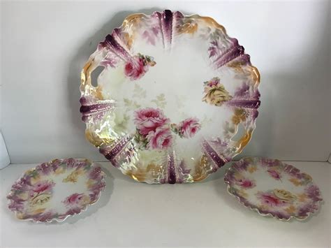 Check spelling or type a new query. Antique 1800s SIGNED RS Prussia 3pc Set Platter & Small ...