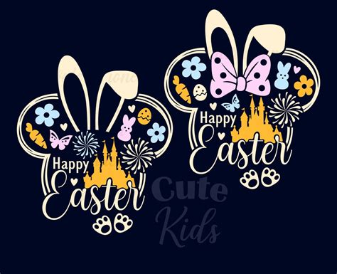 Happy Easter Mouse Head Svg Design Holiday Decor Svg Cut Files For