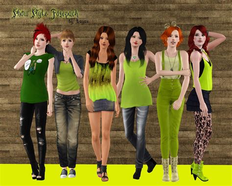 Mod The Sims Show Style Posepack By Rayne