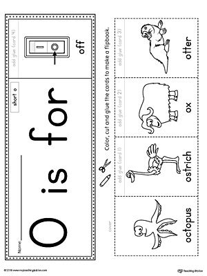 List of positive words that start with o ; Short Letter O Beginning Sound Flipbook Printable | Letter ...