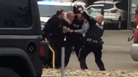 video of officer punching man s face concerning says head of kelowna rcmp ctv news