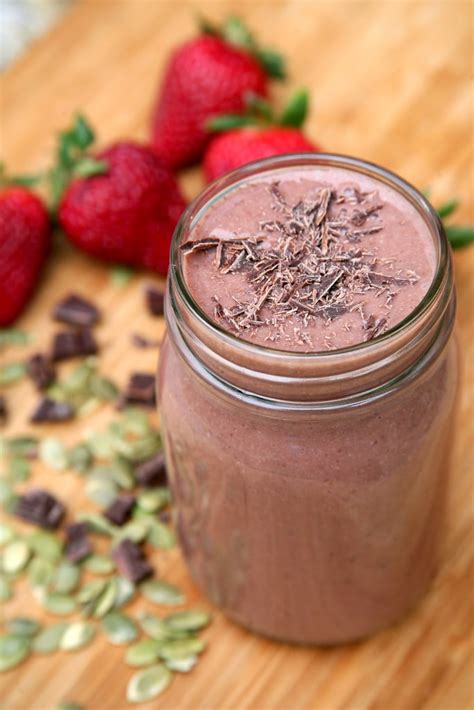 Chocolate Strawberry Banana Better Sex Smoothie Low Calorie Smoothies