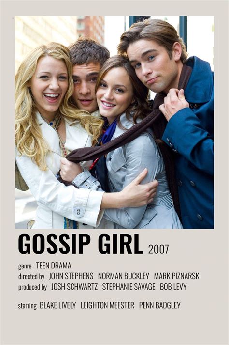 Tv Show Poster Gossip Girl Girl Film Girl Movies