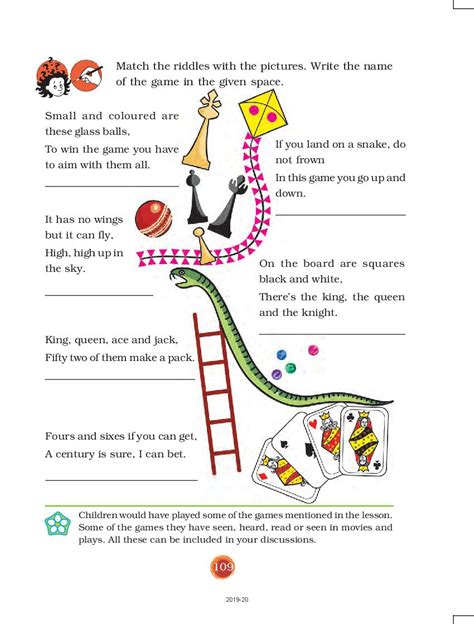 By practising the cbse evs worksheets class 3 worksheets will help in scoring higher marks in your examinations. NCERT Book Class 3 EVS Chapter 16 Games We Play | AglaSem ...