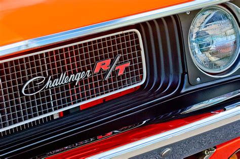 Dodge Challenger Rt Grille Emblem Photograph By Jill Reger Pixels Merch