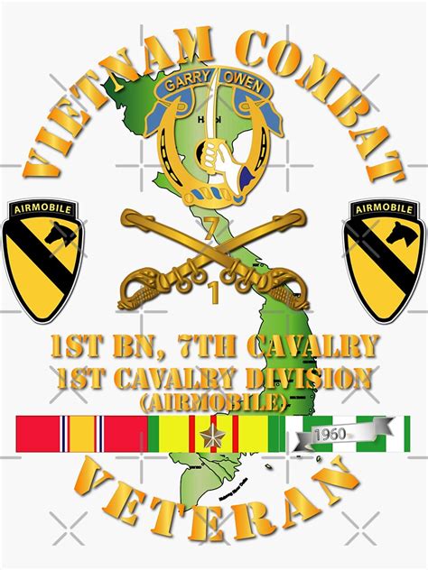 Army Vietnam Combat Cavalry Veteran W 1st Bn 7th Cav Dui 1st Cav