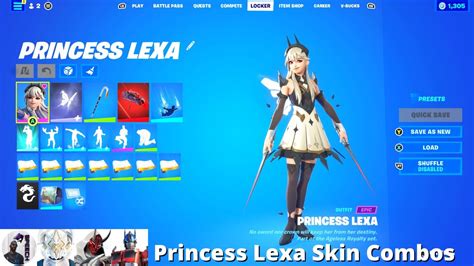 Princess Lexa Skin Combos Fortnite Battle Royale Youtube