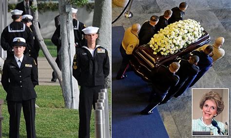 Mourners Arrive For Nancy Reagans Funeral At Her Late Husbands Presidential Library Daily