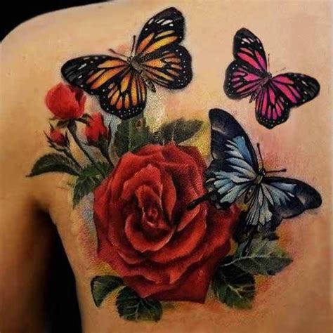 details more than 76 thigh tattoos roses and butterflies best vn