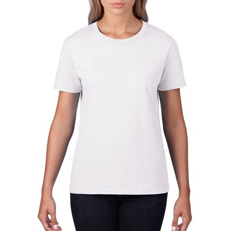 Basic Ronde Hals T Shirt Wit Voor Dames Bestellen Voor Bij Het