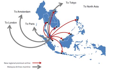 Malaysia Airlines Route Map Tickets Are Also Sold As The Route From