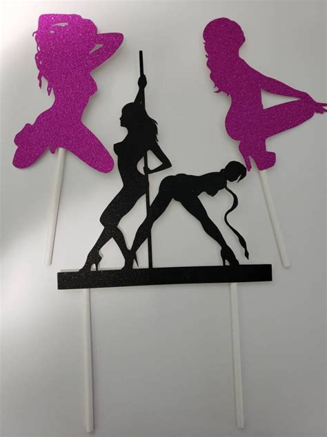 Stripper Cupcake Topper Stripper Cake Topper Bachelorette Party Decorations Hen Party Exotic