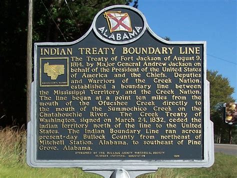 Photo Indian Treaty Boundary Line Marker