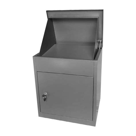 Free Standing Outdoor Residential Mailboxes Galvanized Metal Parcel Delivery Box