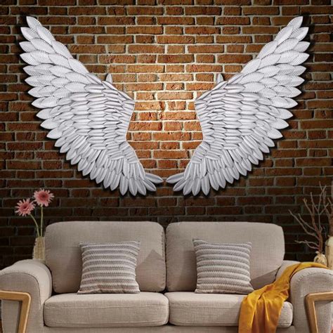 40 Pair Of Large Rustic Angel Wing Wall Mount Hanging Canvas Art